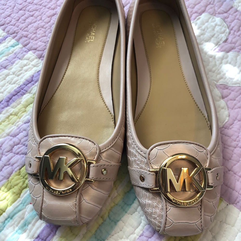 Michael Kors Ladies 6.5M Fulton Pink Leather